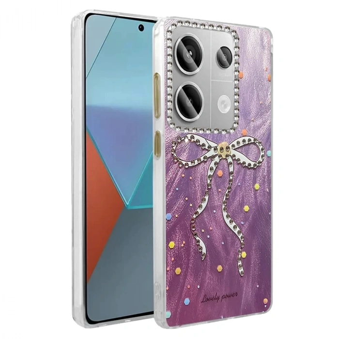Durukar®   Redmi Note 13 Pro 4G Kılıf Blade Aynalı Desenli Kapak - Desen 1