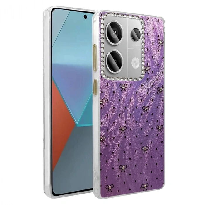 Durukar®   Redmi Note 13 Pro 4G Kılıf Blade Aynalı Desenli Kapak - Desen 2