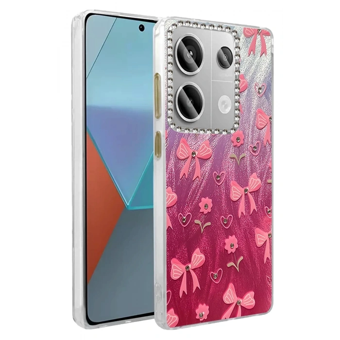Durukar®   Redmi Note 13 Pro 4G Kılıf Blade Aynalı Desenli Kapak - Desen 3