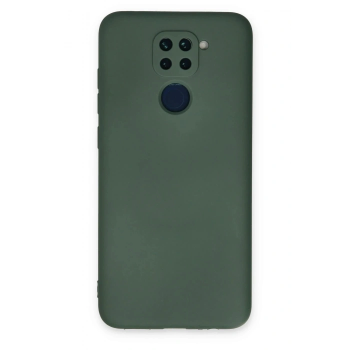 Durukar®   Redmi Note 9 Kılıf Nano içi Kadife Silikon - Koyu Yeşil