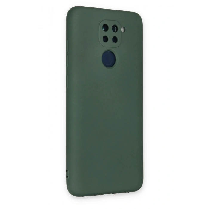 Durukar®   Redmi Note 9 Kılıf Nano içi Kadife Silikon - Koyu Yeşil
