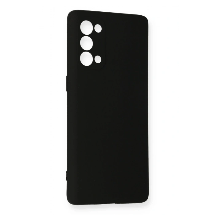 Mey İthalat®   Reno 5 Pro Kılıf Nano içi Kadife Silikon - Siyah