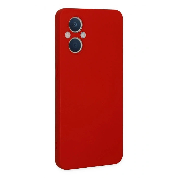 Durukar®   Reno 7 Lite Kılıf Nano içi Kadife Silikon - Kırmızı