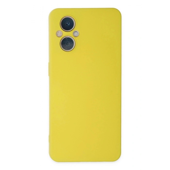 Durukar®   Reno 7 Lite Kılıf Nano içi Kadife Silikon - Sarı