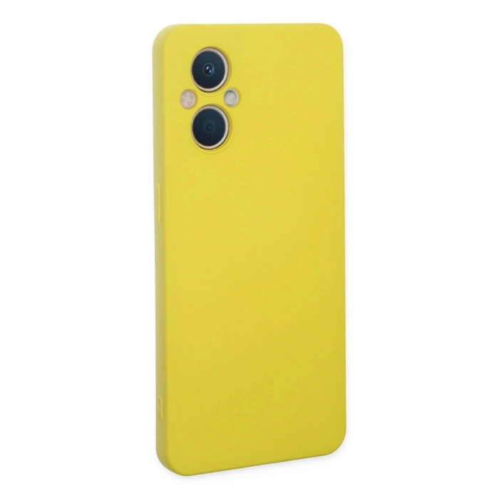 Durukar®   Reno 7 Lite Kılıf Nano içi Kadife Silikon - Sarı