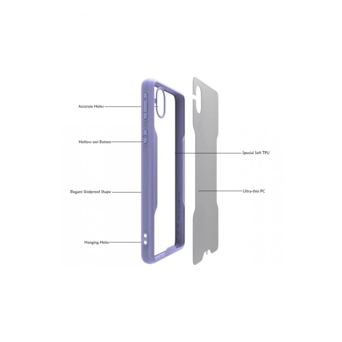 Durukar®  Samsung Galaxy A01 Core Kılıf Platin Silikon - Sarı