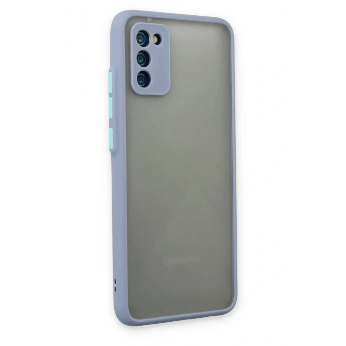 Mey İthalat®  Samsung Galaxy A02S Kılıf Montreal Silikon Kapak - Gri