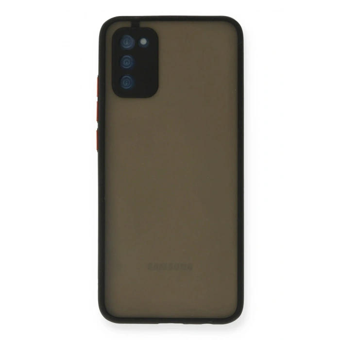 Durukar®  Samsung Galaxy A02S Kılıf Montreal Silikon Kapak - Siyah