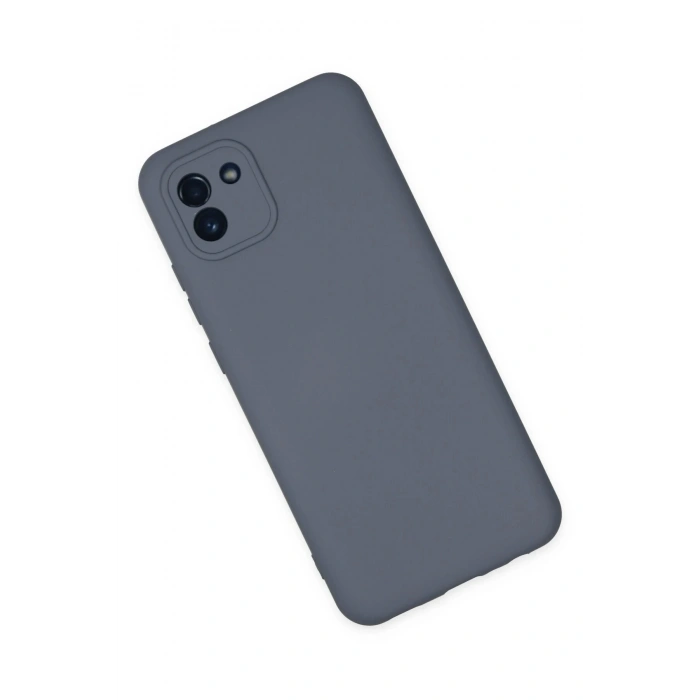 Durukar®  Samsung Galaxy A03 Kılıf Nano içi Kadife Silikon - Gri