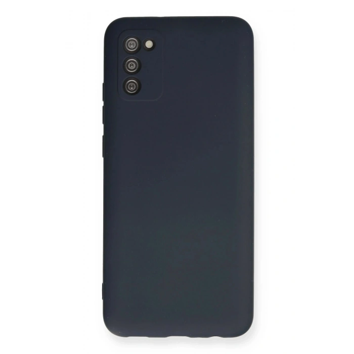 Durukar®  Samsung Galaxy A03S Kılıf Nano içi Kadife Silikon - Lacivert