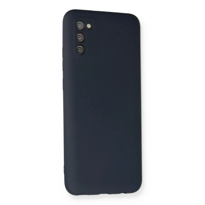 Durukar®  Samsung Galaxy A03S Kılıf Nano içi Kadife Silikon - Lacivert
