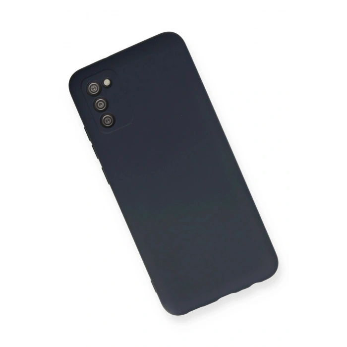 Durukar®  Samsung Galaxy A03S Kılıf Nano içi Kadife Silikon - Lacivert