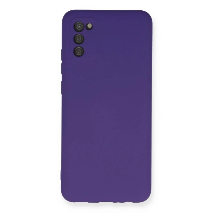 Durukar®  Samsung Galaxy A03S Kılıf Nano içi Kadife Silikon - Mor