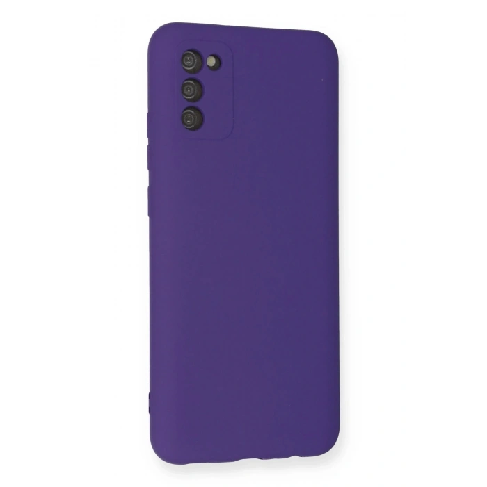 Durukar®  Samsung Galaxy A03S Kılıf Nano içi Kadife Silikon - Mor