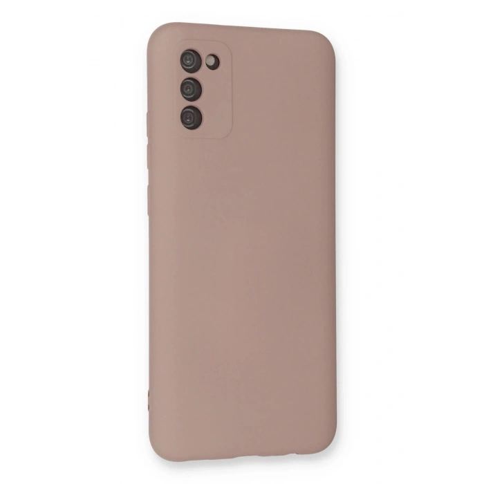 Durukar®  Samsung Galaxy A03S Kılıf Nano içi Kadife Silikon - Pudra