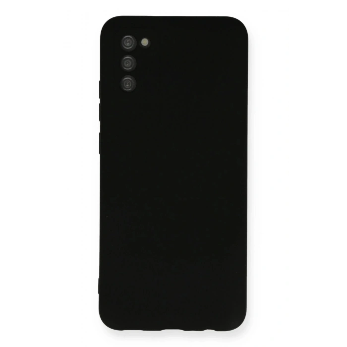 Durukar®  Samsung Galaxy A03S Kılıf Nano içi Kadife Silikon - Siyah