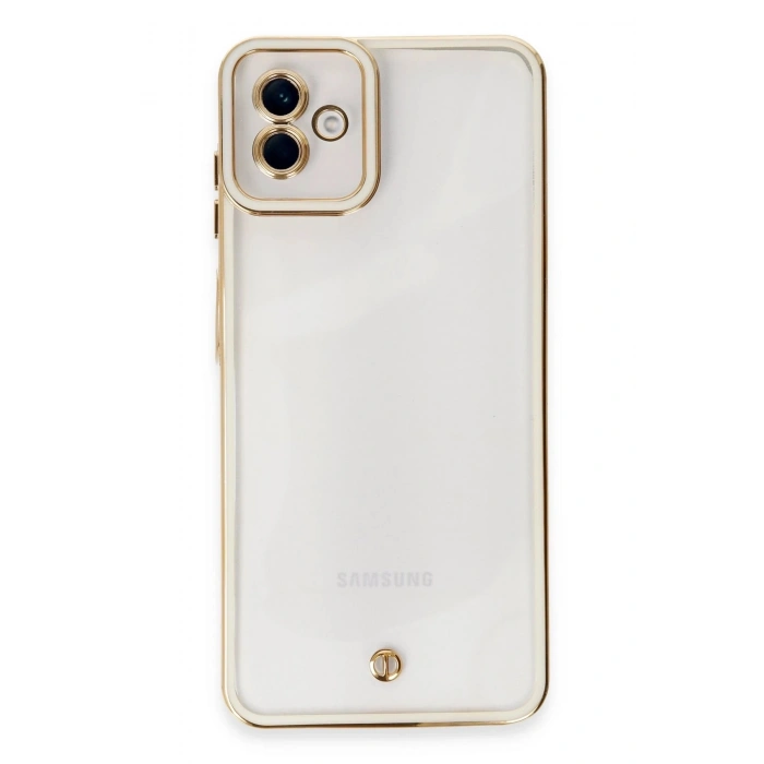Durukar®  Samsung Galaxy A04 Kılıf Liva Lens Silikon - Beyaz