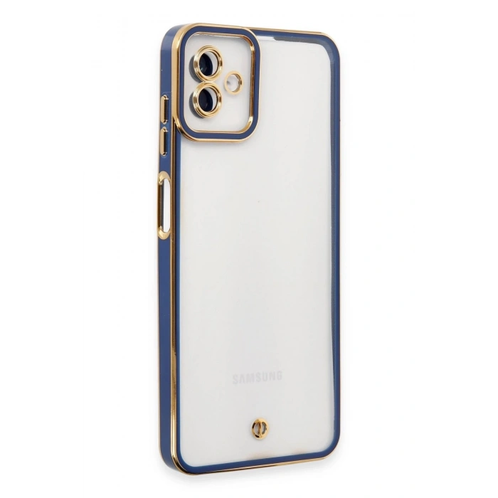 Durukar®  Samsung Galaxy A04 Kılıf Liva Lens Silikon - Mavi