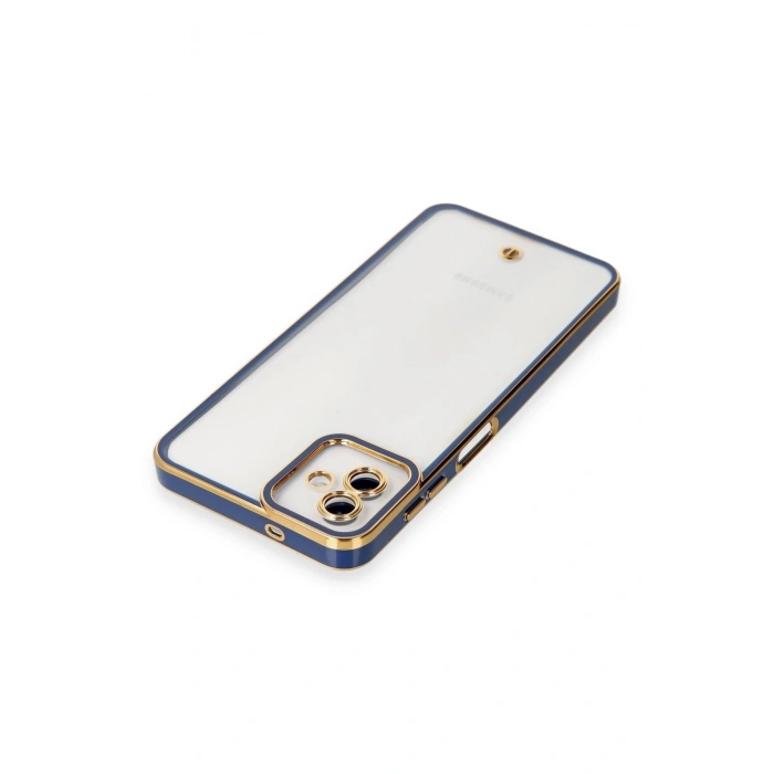Durukar®  Samsung Galaxy A04 Kılıf Liva Lens Silikon - Mavi