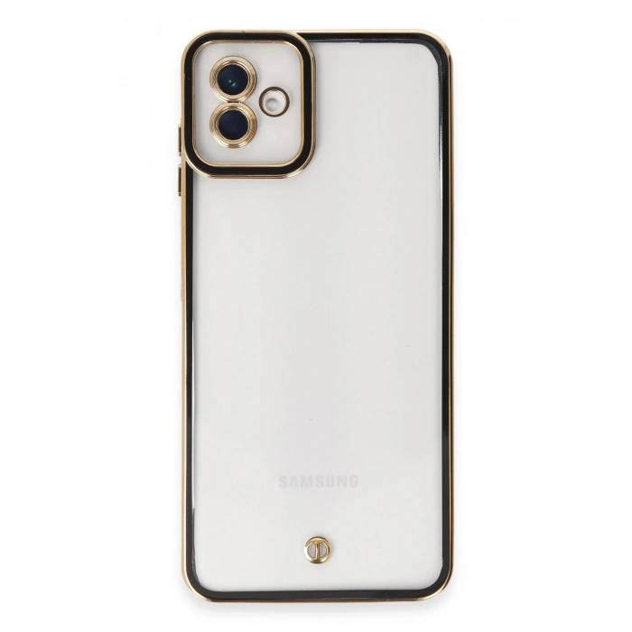 Durukar®  Samsung Galaxy A04 Kılıf Liva Lens Silikon - Siyah