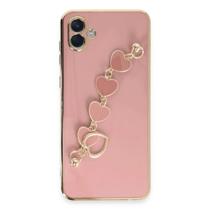 Durukar®  Samsung Galaxy A04E Kılıf Esila Silikon - Pudra