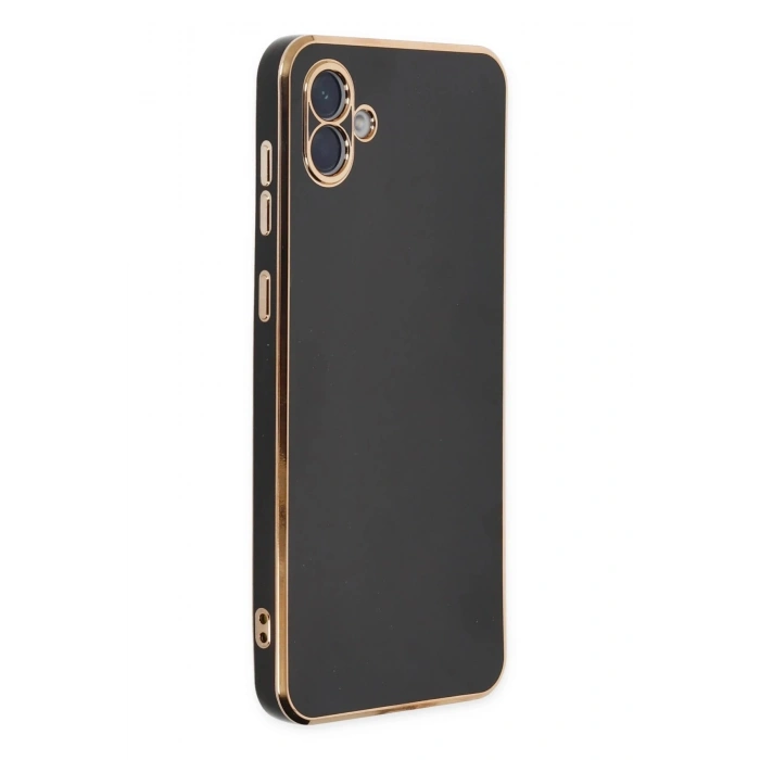 Durukar®  Samsung Galaxy A04E Kılıf Volet Silikon - Siyah