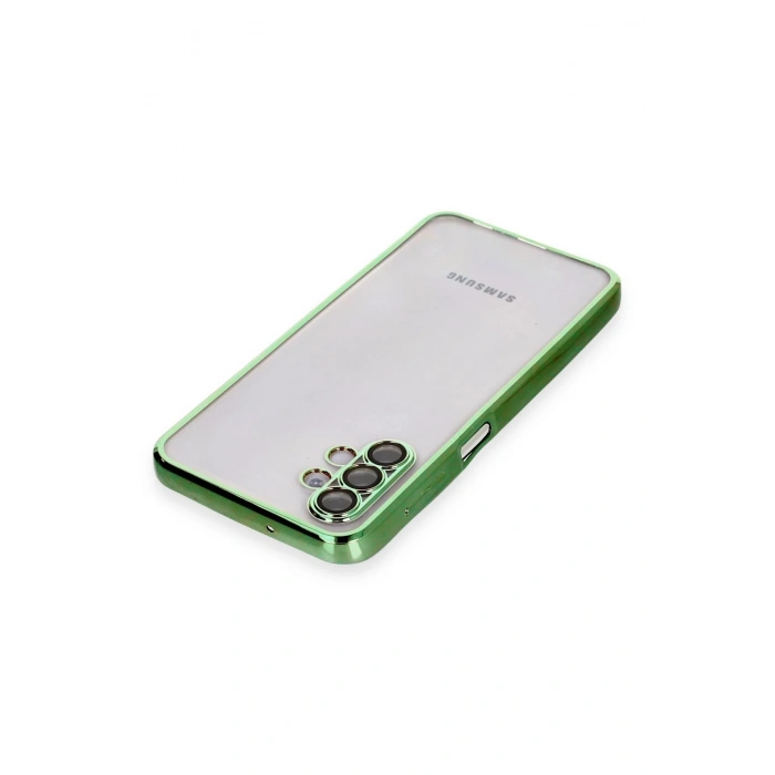 Mey İthalat®  Samsung Galaxy A04S Kılıf  Lensli Silikon - Yeşil