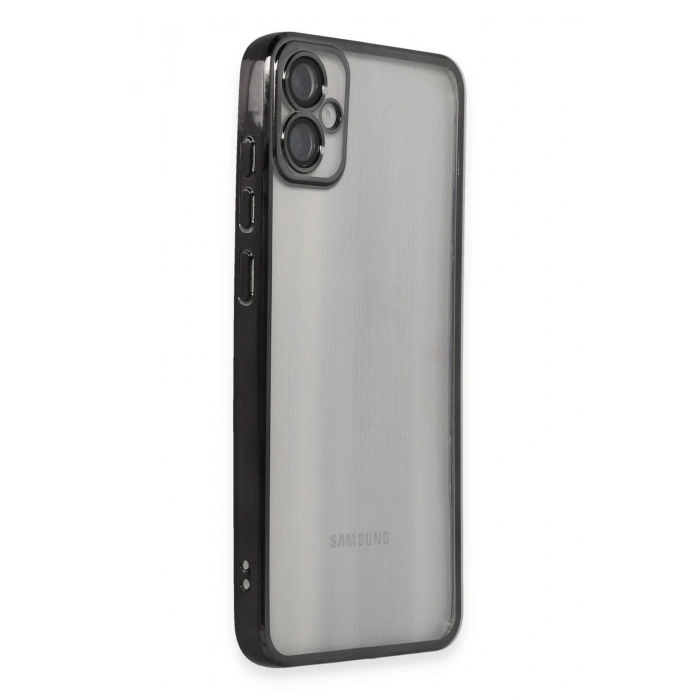 Durukar®  Samsung Galaxy A05 Kılıf  Lensli Silikon - Siyah