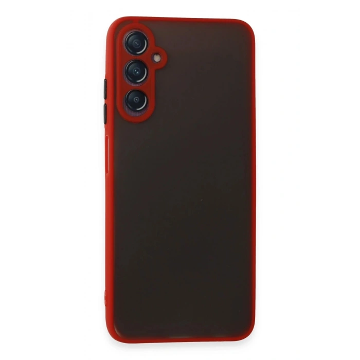 Durukar®  Samsung Galaxy A05S Kılıf Montreal Silikon Kapak - Kırmızı