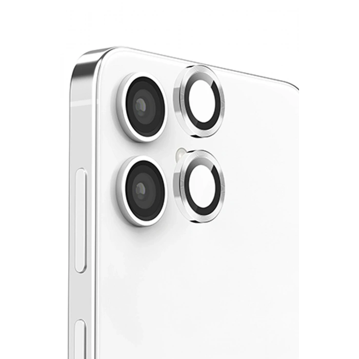 Mey İthalat®  Samsung Galaxy A06 Raze Metal Kamera Lens - Gümüş