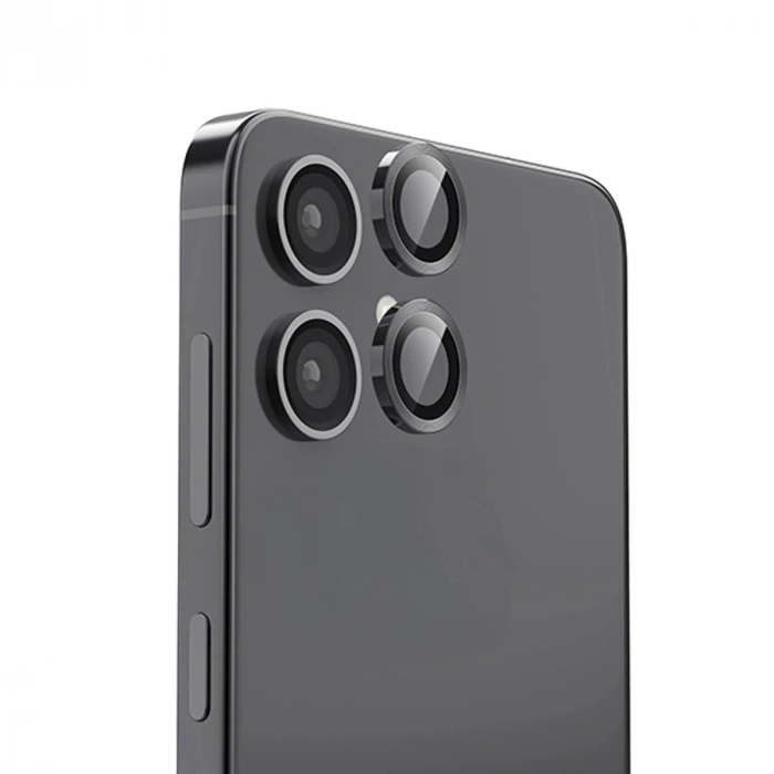 Mey İthalat®  Samsung Galaxy A06 Raze Metal Kamera Lens - Siyah