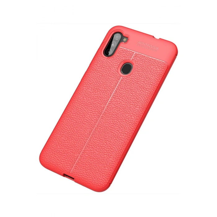 Mey İthalat®  Samsung Galaxy A11 Kılıf Auto Focus Kapak - Kırmızı