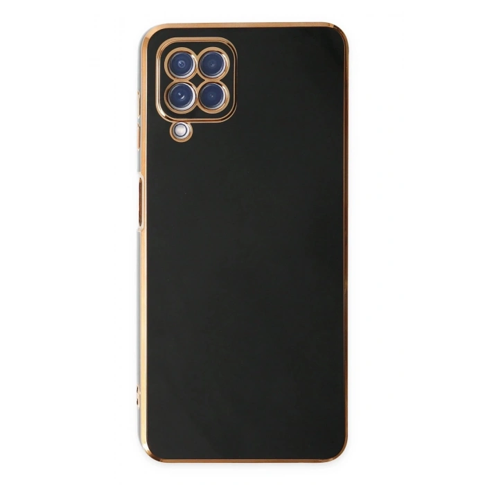 Durukar®  Samsung Galaxy A12 Kılıf Volet Silikon - Siyah