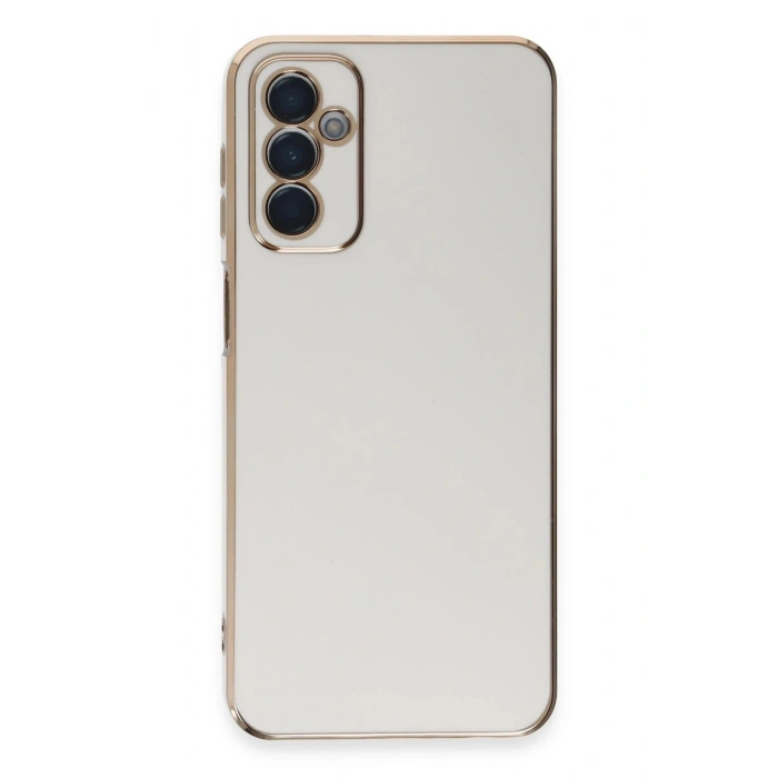 Mey İthalat®  Samsung Galaxy A14 4G Kılıf Volet Silikon - Beyaz