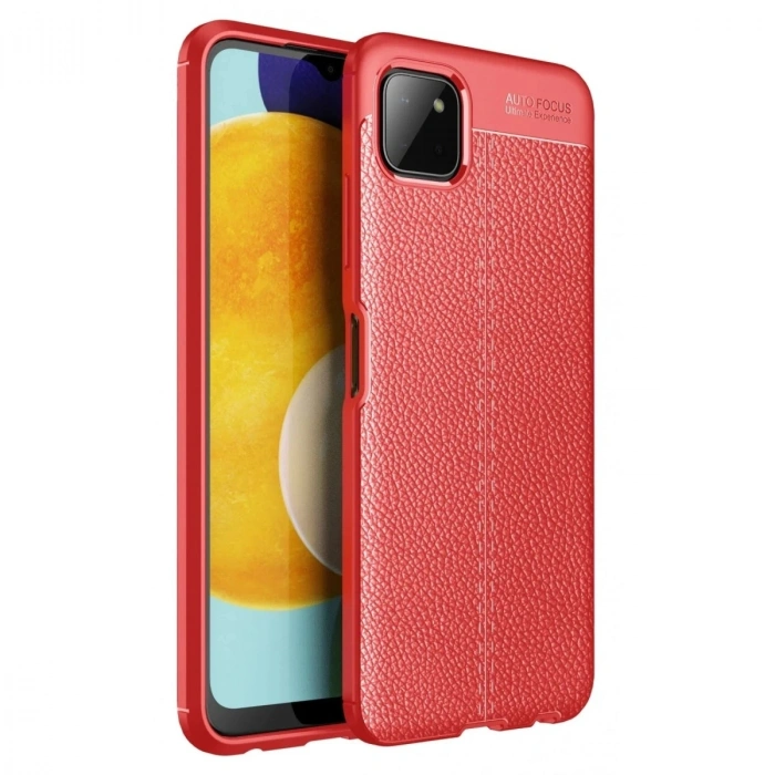 Durukar®  Samsung Galaxy A22 Kılıf Auto Focus Kapak - Kırmızı