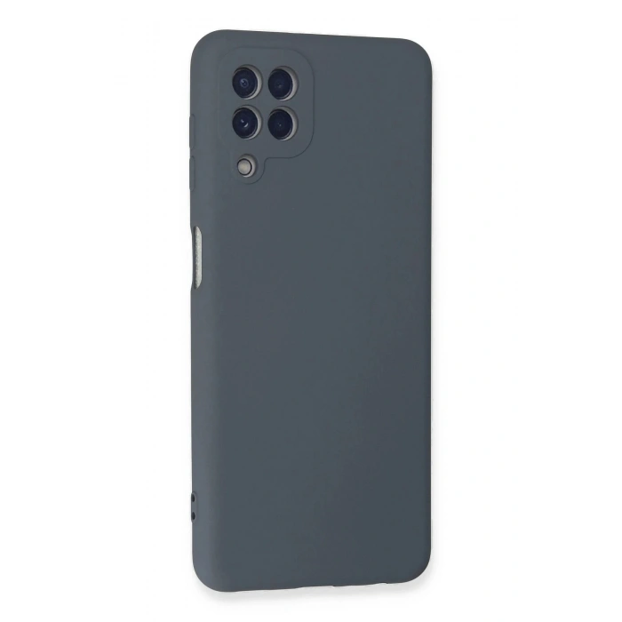 Durukar®  Samsung Galaxy A22 Kılıf Nano içi Kadife Silikon - Gri