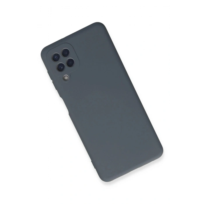 Durukar®  Samsung Galaxy A22 Kılıf Nano içi Kadife Silikon - Gri