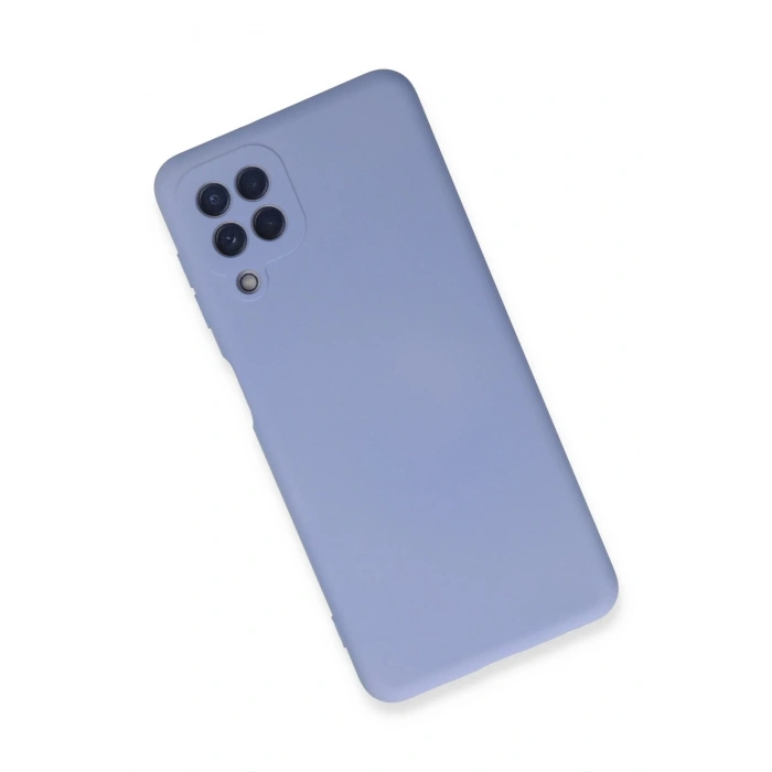 Durukar®  Samsung Galaxy A22 Kılıf Nano içi Kadife Silikon - Lila