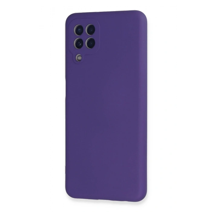 Durukar®  Samsung Galaxy A22 Kılıf Nano içi Kadife Silikon - Mor