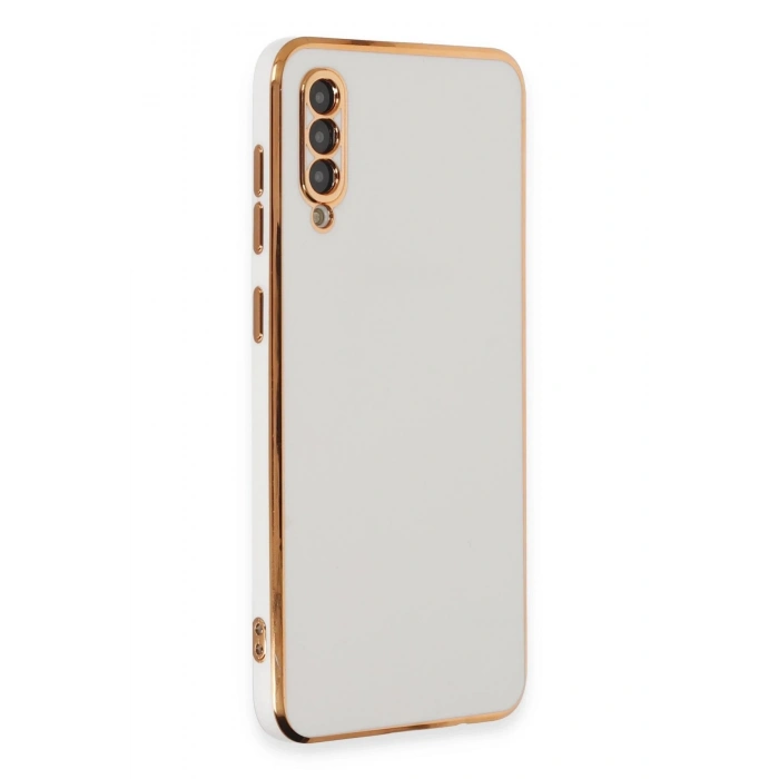 Durukar®  Samsung Galaxy A50 Kılıf Volet Silikon - Beyaz