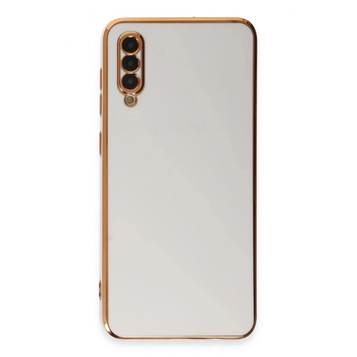 Durukar®  Samsung Galaxy A50 Kılıf Volet Silikon - Beyaz