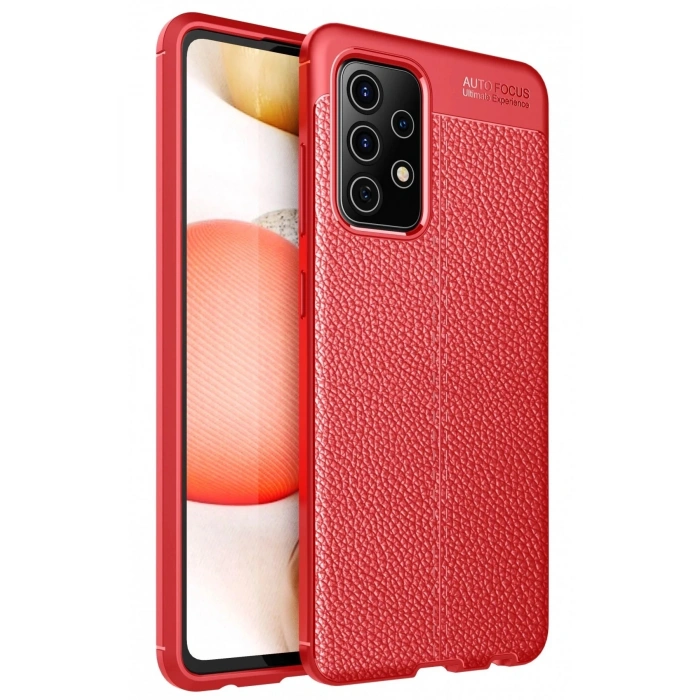 Mey İthalat®  Samsung Galaxy A52 Kılıf Auto Focus Kapak - Kırmızı