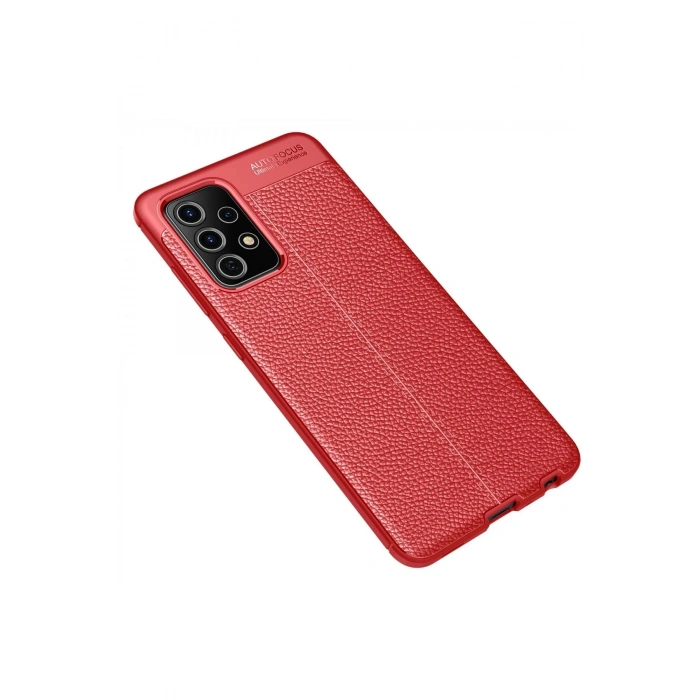 Mey İthalat®  Samsung Galaxy A52 Kılıf Auto Focus Kapak - Kırmızı