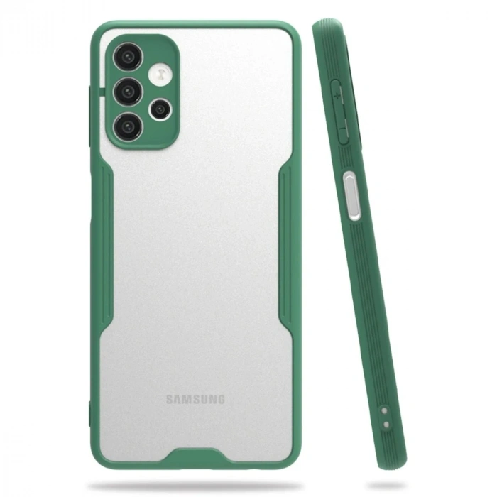 Durukar®  Samsung Galaxy A52 Kılıf Platin Silikon - Yeşil