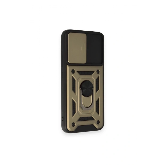 Durukar®  Samsung Galaxy A54 5G Kılıf Pars Lens Yüzüklü Silikon - Gold