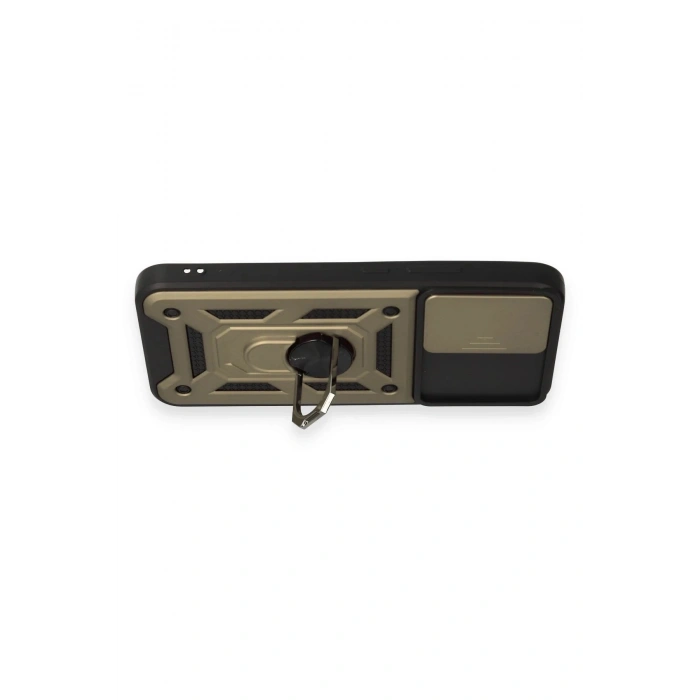 Durukar®  Samsung Galaxy A54 5G Kılıf Pars Lens Yüzüklü Silikon - Gold
