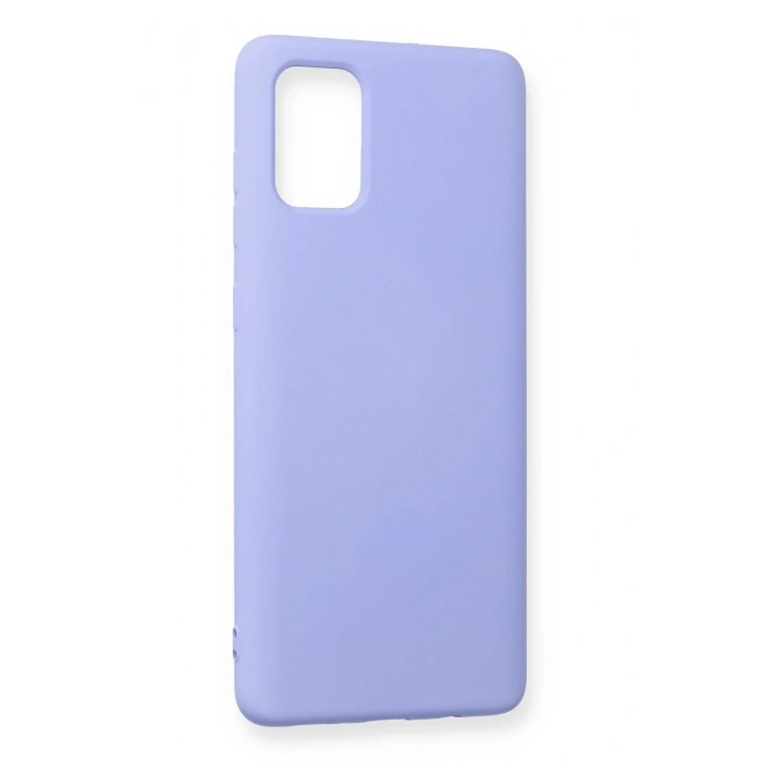 Durukar®  Samsung Galaxy A71 Kılıf Nano içi Kadife Silikon - Lila