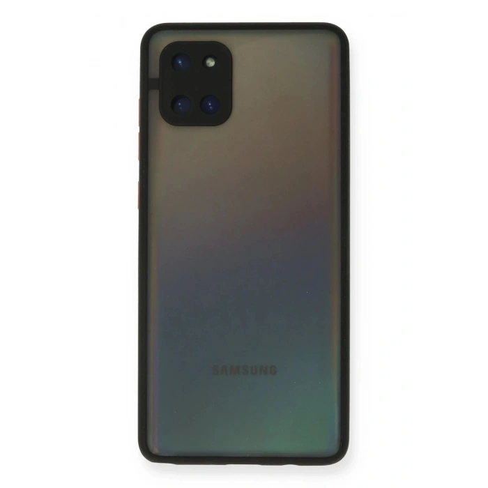 Durukar®  Samsung Galaxy A81 / Note 10 Lite Kılıf Montreal Silikon Kapak - Siyah