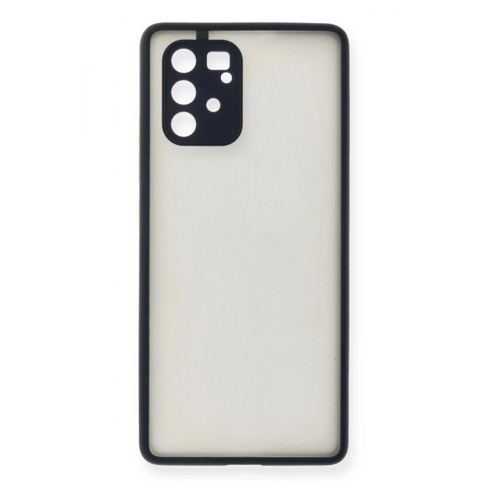 Durukar®  Samsung Galaxy A91 / S10 Lite Kılıf Montreal Silikon Kapak - Lacivert