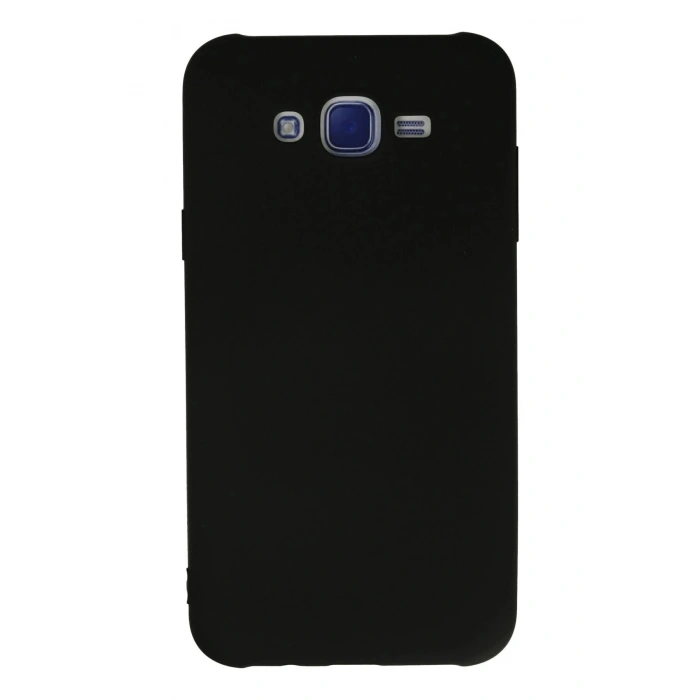 Durukar®  Samsung Galaxy J7 Kılıf Nano içi Kadife Silikon - Siyah